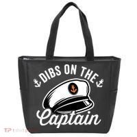 Dibs on The Captain Funny Captain Wife Tote Bag thumb 0