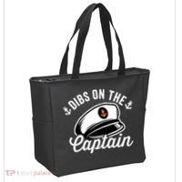 Dibs on The Captain Funny Captain Wife Tote Bag thumb 2