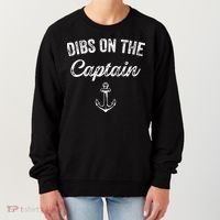 Dibs On The Captain Funny Captain Wife Quote Women's Sweatshirt thumb 0