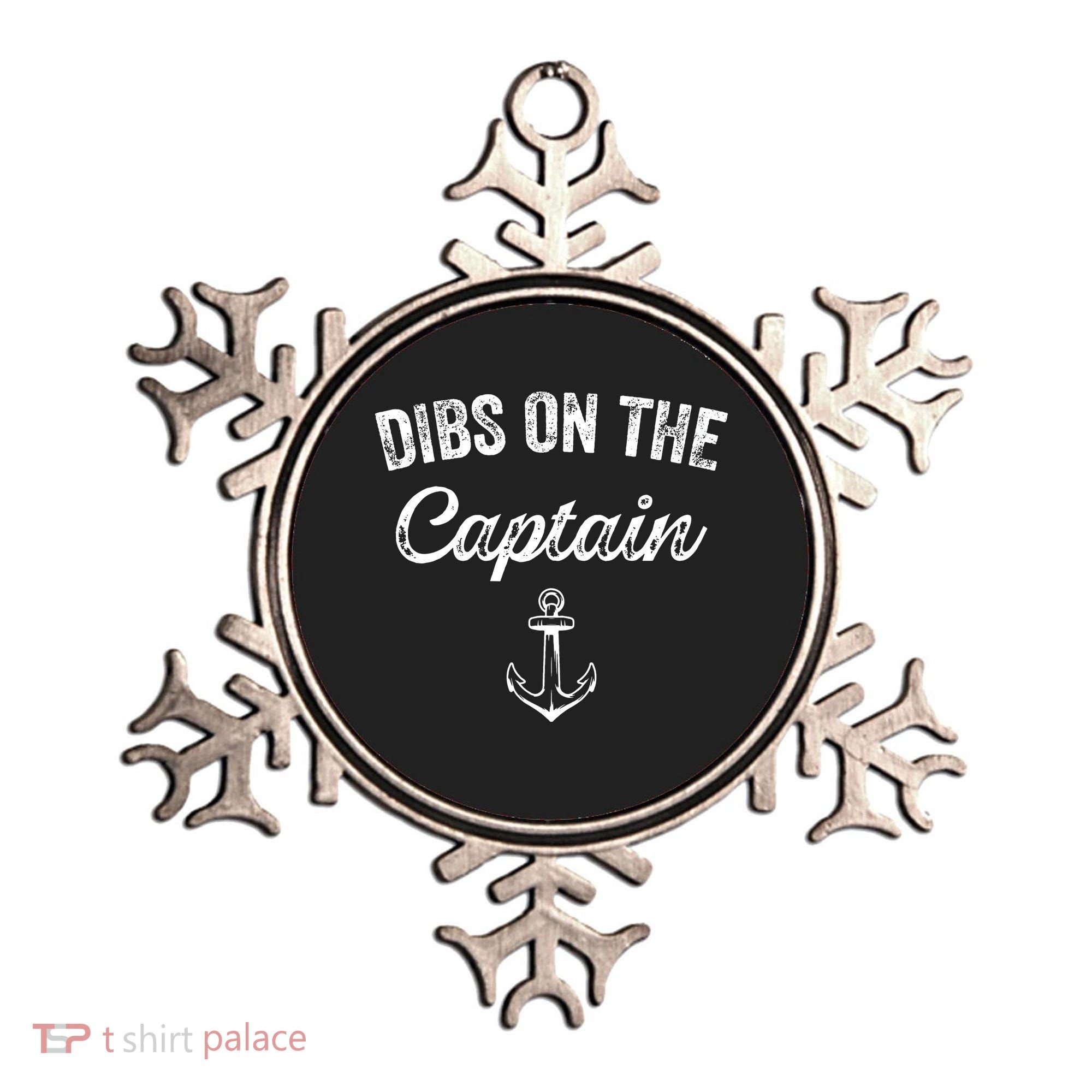 Dibs On The Captain Funny Captain Wife Quote Ornament