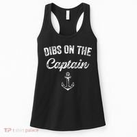 Dibs On The Captain Funny Captain Wife Quote Women's Tank Top thumb 0