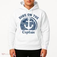 Dibs On The Captain Funny Boating Captain Wife Hoodie thumb 2