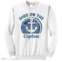 Dibs On The Captain Funny Boating Captain Wife Sweatshirt thumb 0