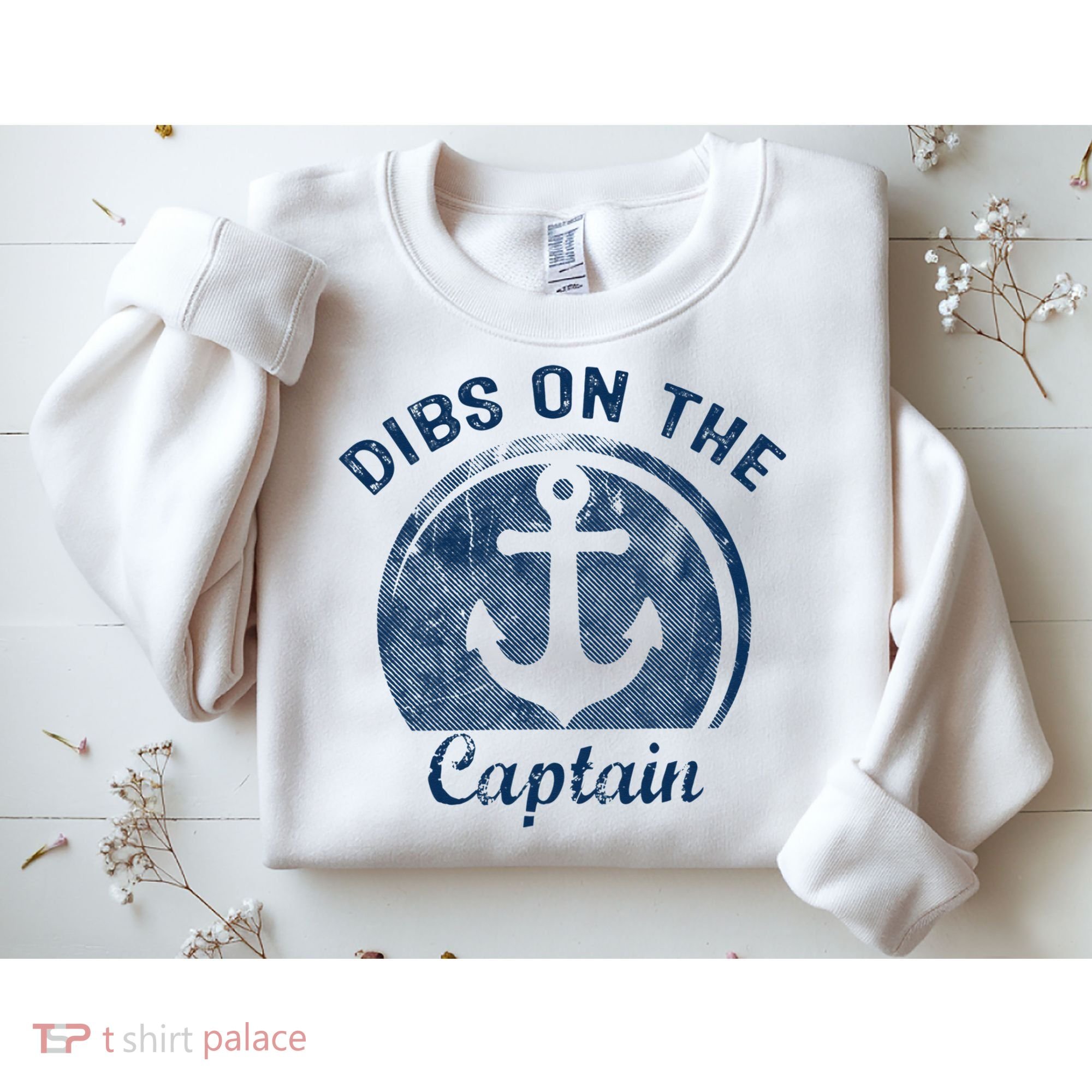 Dibs On The Captain Funny Boating Captain Wife Sweatshirt