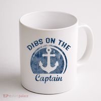 Dibs On The Captain Funny Boating Captain Wife Coffee Mug thumb 1