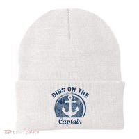 Dibs On The Captain Funny Boating Captain Wife Beanie thumb 0