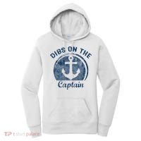 Dibs On The Captain Funny Boating Captain Wife Women's Hoodie thumb 0