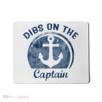 Dibs On The Captain Funny Boating Captain Wife Mousepad thumb 0
