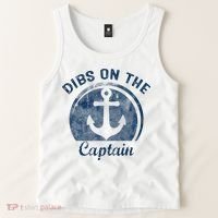 Dibs On The Captain Funny Boating Captain Wife Tank Top thumb 2