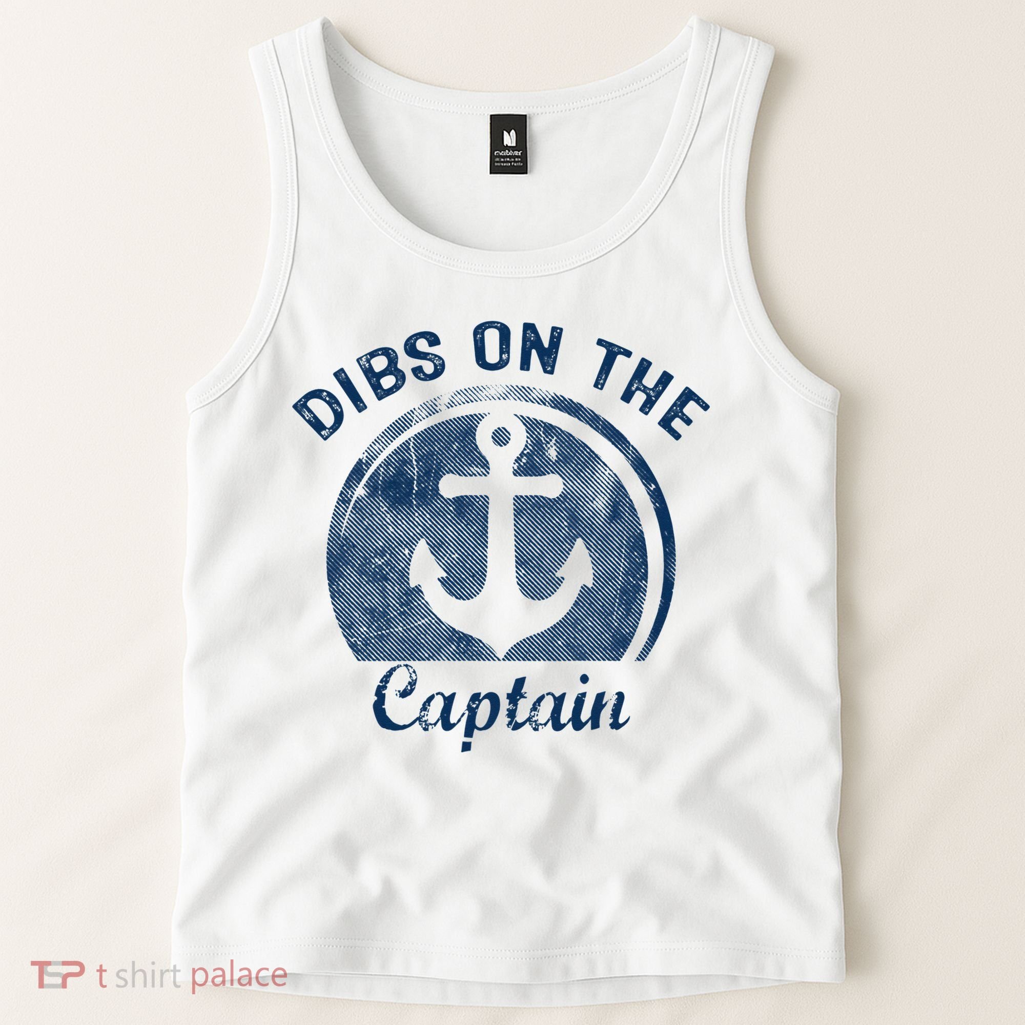 Dibs On The Captain Funny Boating Captain Wife Tank Top