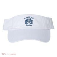 Dibs On The Captain Funny Boating Captain Wife Visor thumb 0