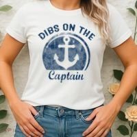 Dibs On The Captain Funny Boating Captain Wife Women's T-Shirt thumb 2