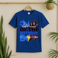 Dad Of The Birthday Boy Hedgehog Family Party Decorations T-Shirt thumb 2