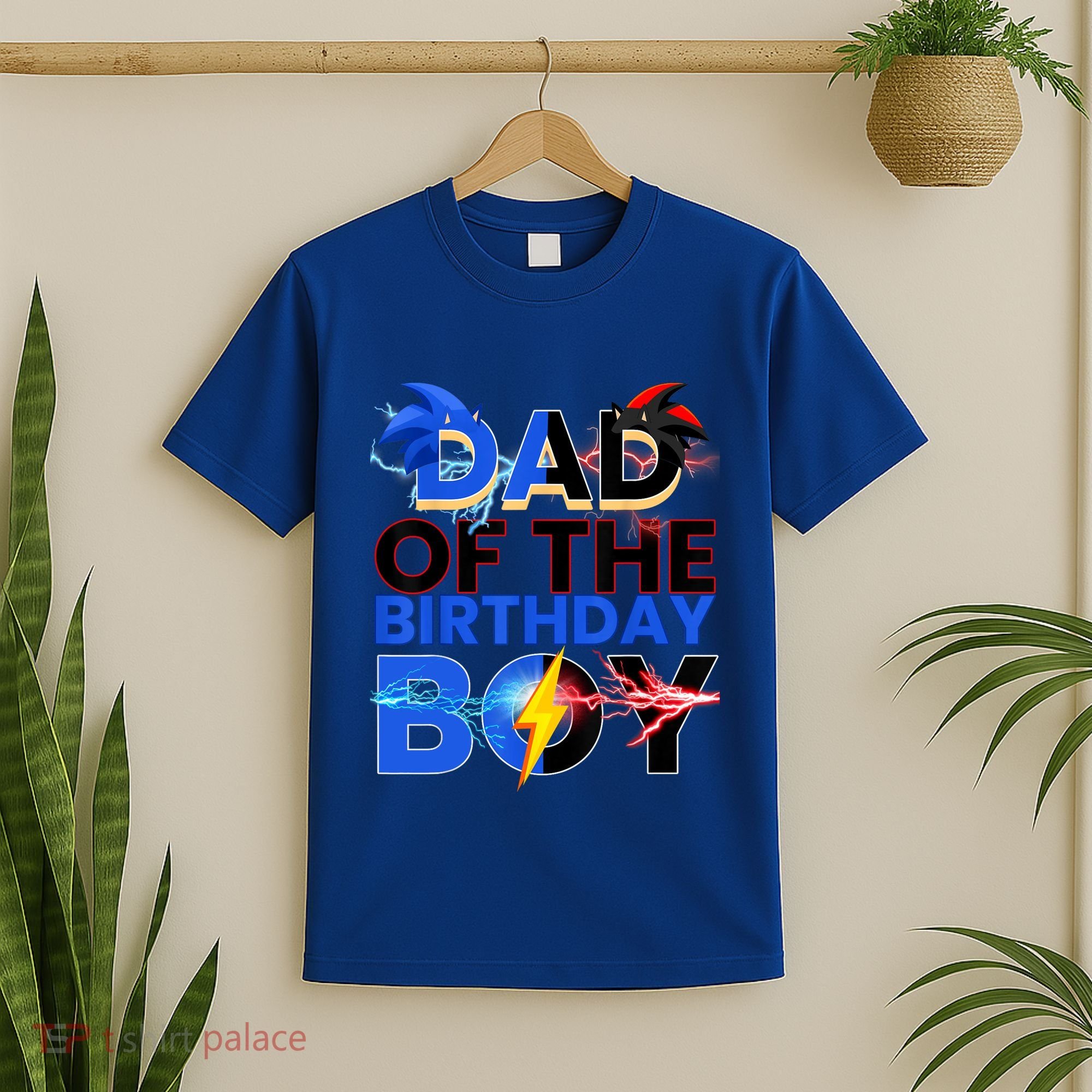 Dad Of The Birthday Boy Hedgehog Family Party Decorations T-Shirt