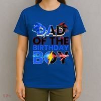 Dad Of The Birthday Boy Hedgehog Family Party Decorations T-Shirt thumb 4