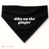 Dibs On The Ginger Baby St Patricks Day USA-Made Doggie Bandana thumb 0