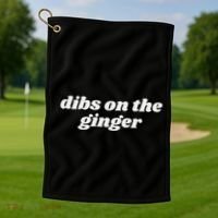 Dibs On The Ginger Baby St Patricks Day Golf Towel thumb 1