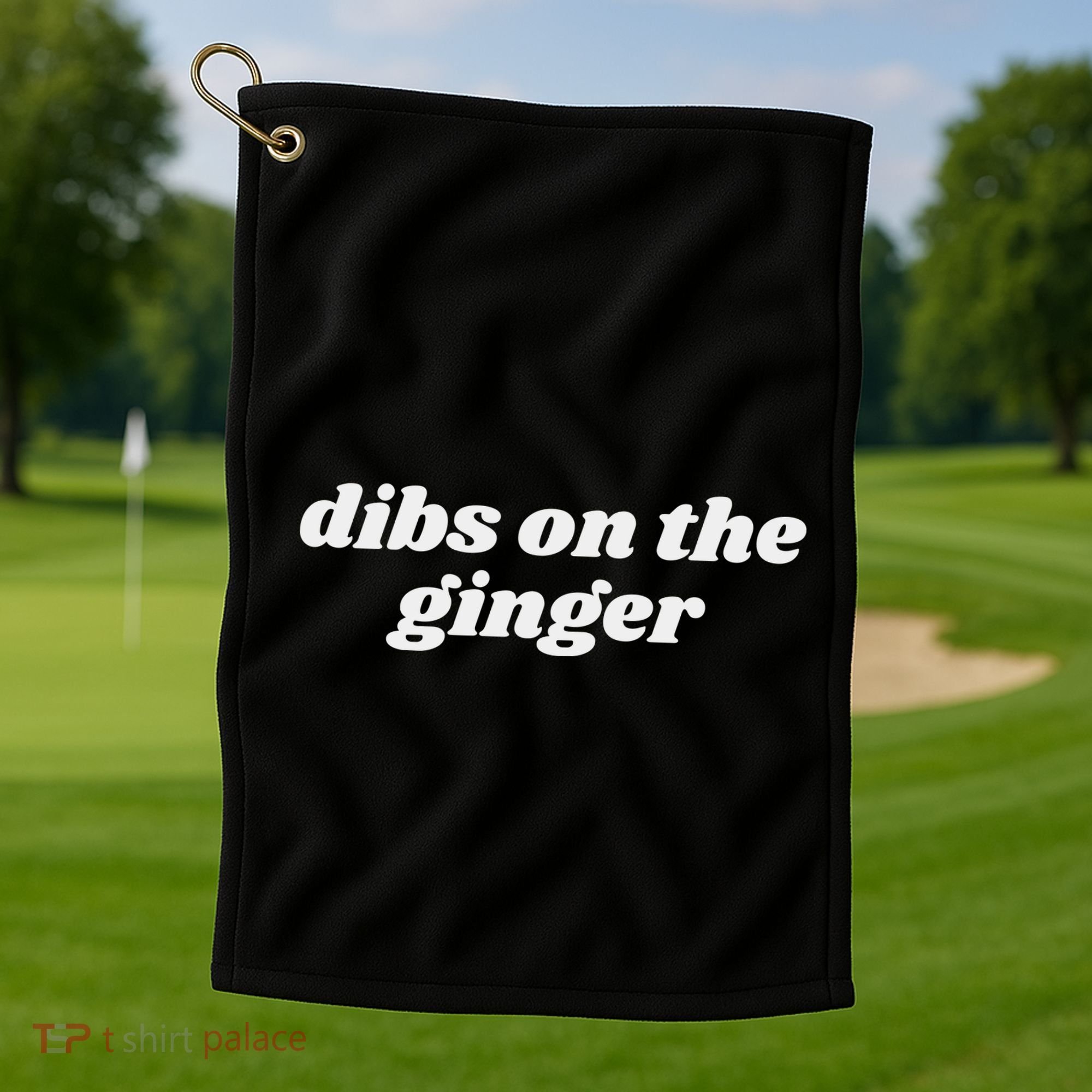 Dibs On The Ginger Baby St Patricks Day Golf Towel