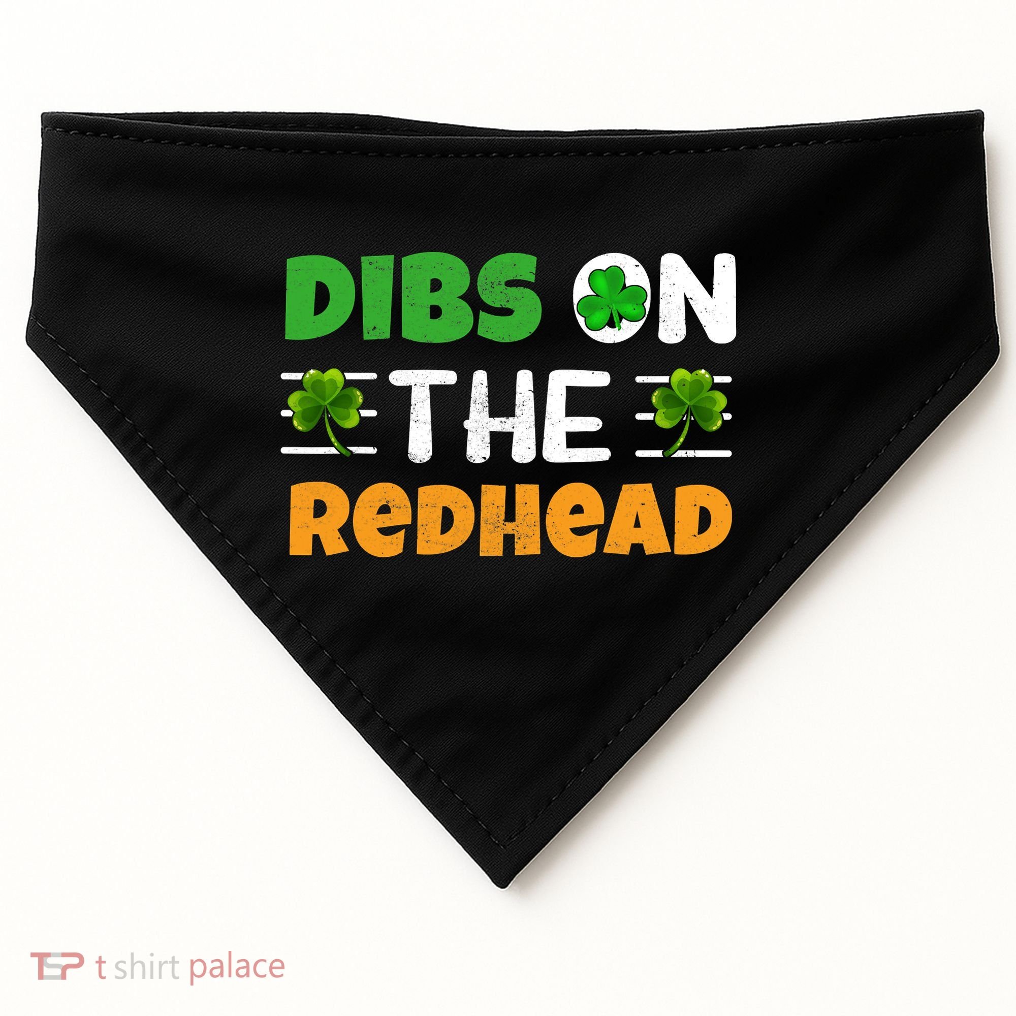 Dibs On The Redhead Ireland Irish Proud St Patrick Day USA-Made Doggie Bandana