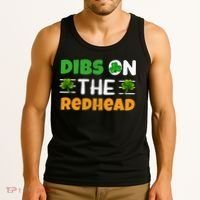Dibs On The Redhead Ireland Irish Proud St Patrick Day Tank Top thumb 3