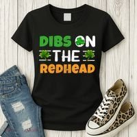 Dibs On The Redhead Ireland Irish Proud St Patrick Day Women's T-Shirt thumb 3