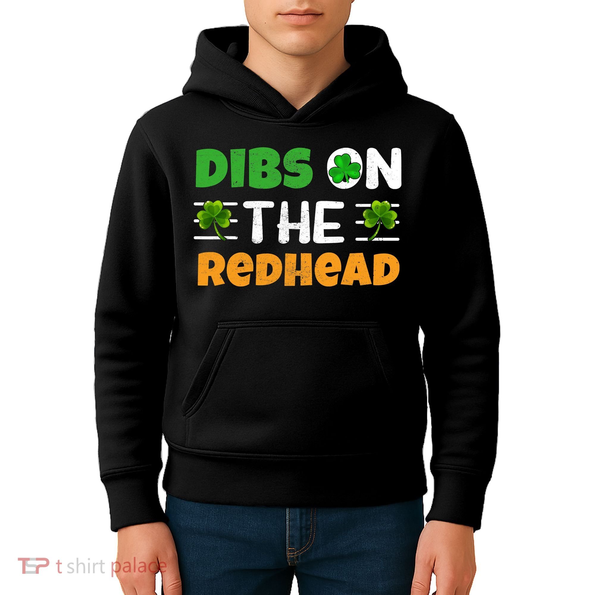 Dibs On The Redhead Ireland Irish Proud St Patrick Day Kids Hoodie