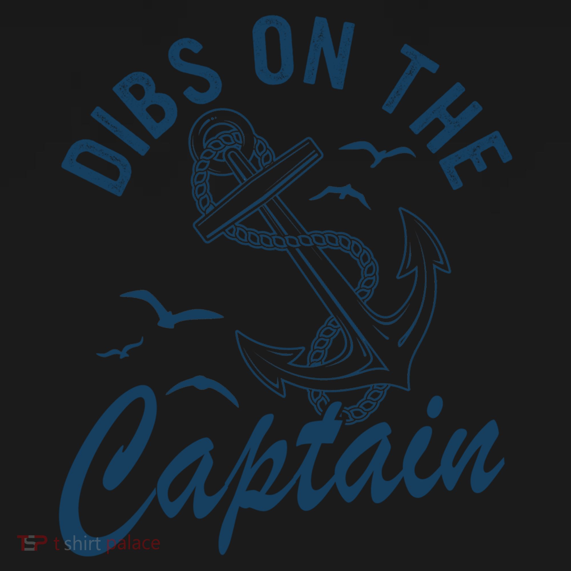 Dibs On The Captain Funny Boating Captain Gift USA-Made Doggie Bandana
