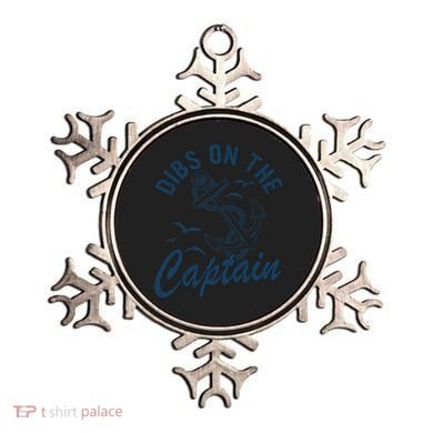 Dibs On The Captain Funny Boating Captain Gift Ornament