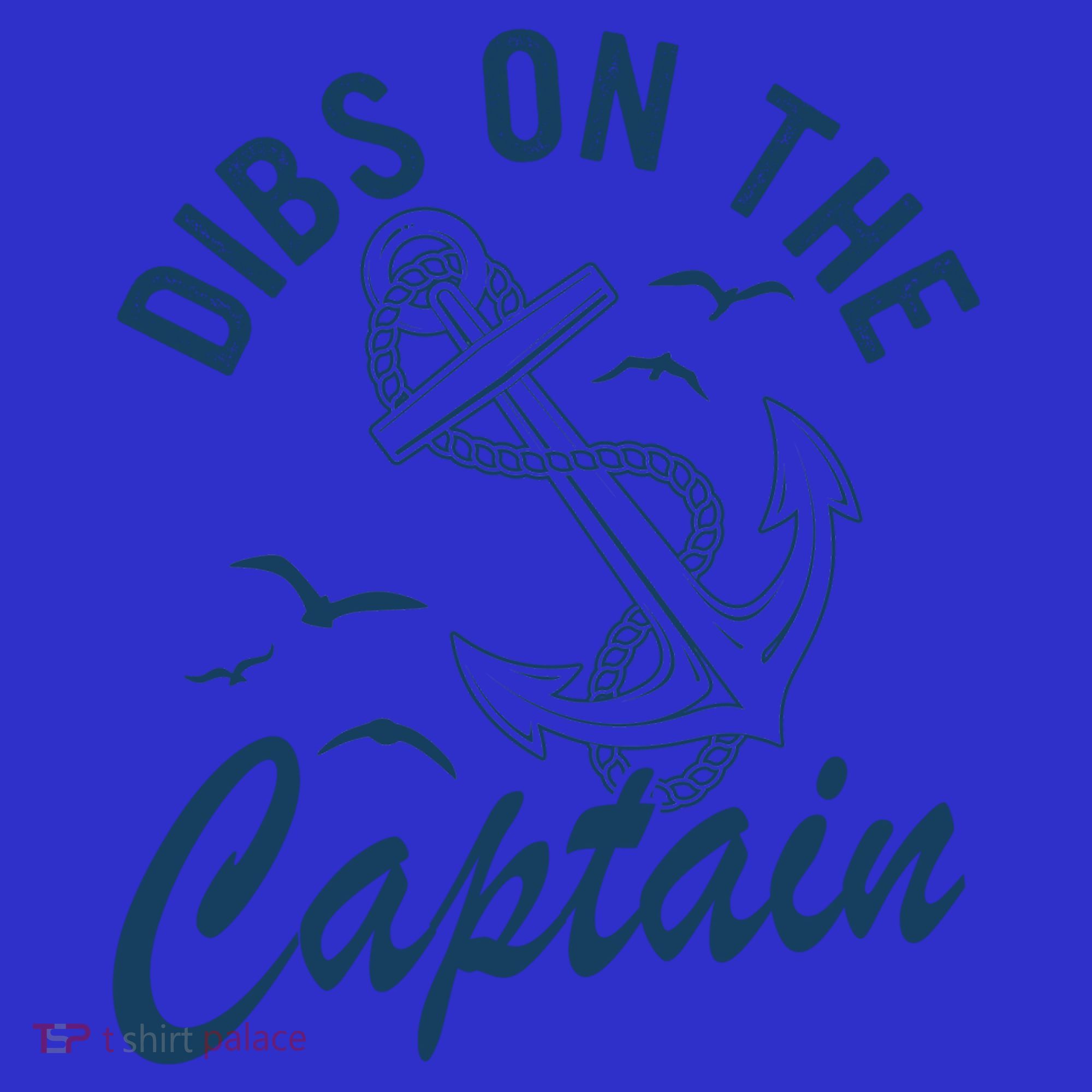 Dibs On The Captain Funny Boating Captain Gift Button