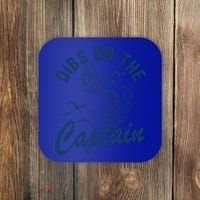 Dibs On The Captain Funny Boating Captain Gift Coaster thumb 0