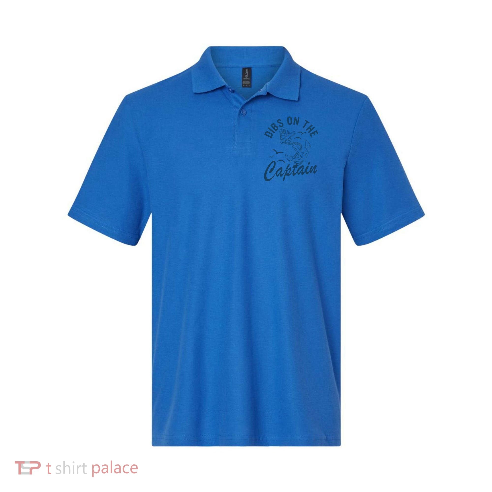 Dibs On The Captain Funny Boating Captain Gift Polo