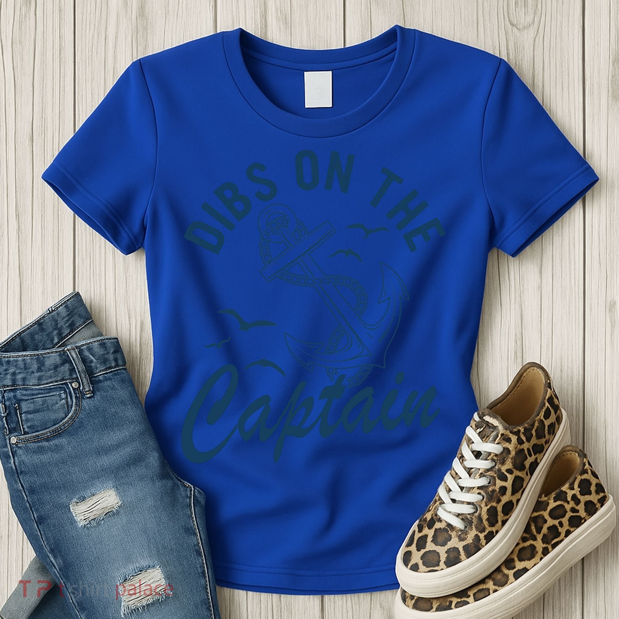 Dibs On The Captain Funny Boating Captain Gift Women's T-Shirt