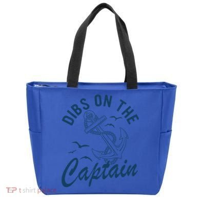 Dibs On The Captain Funny Boating Captain Gift Tote Bag