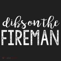 Dibs On The Fireman Funny Wife Girlfriend Firefighter Gift Women's Sweatshirt thumb 2