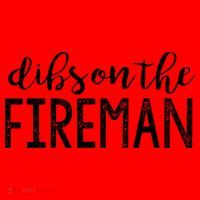 Dibs On The Fireman Funny Wife Girlfriend Firefighter Gift Santa Hat thumb 1