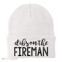 Dibs On The Fireman Funny Wife Girlfriend Firefighter Gift Beanie thumb 0