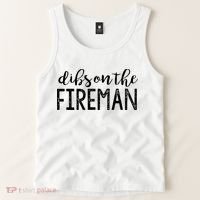 Dibs On The Fireman Funny Wife Girlfriend Firefighter Gift Tank Top thumb 2