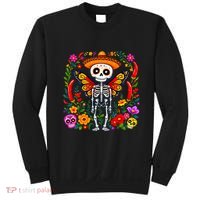 Day Of The Dead Sugar Skull Skeleton Monarch Butterfly Sweatshirt thumb 0