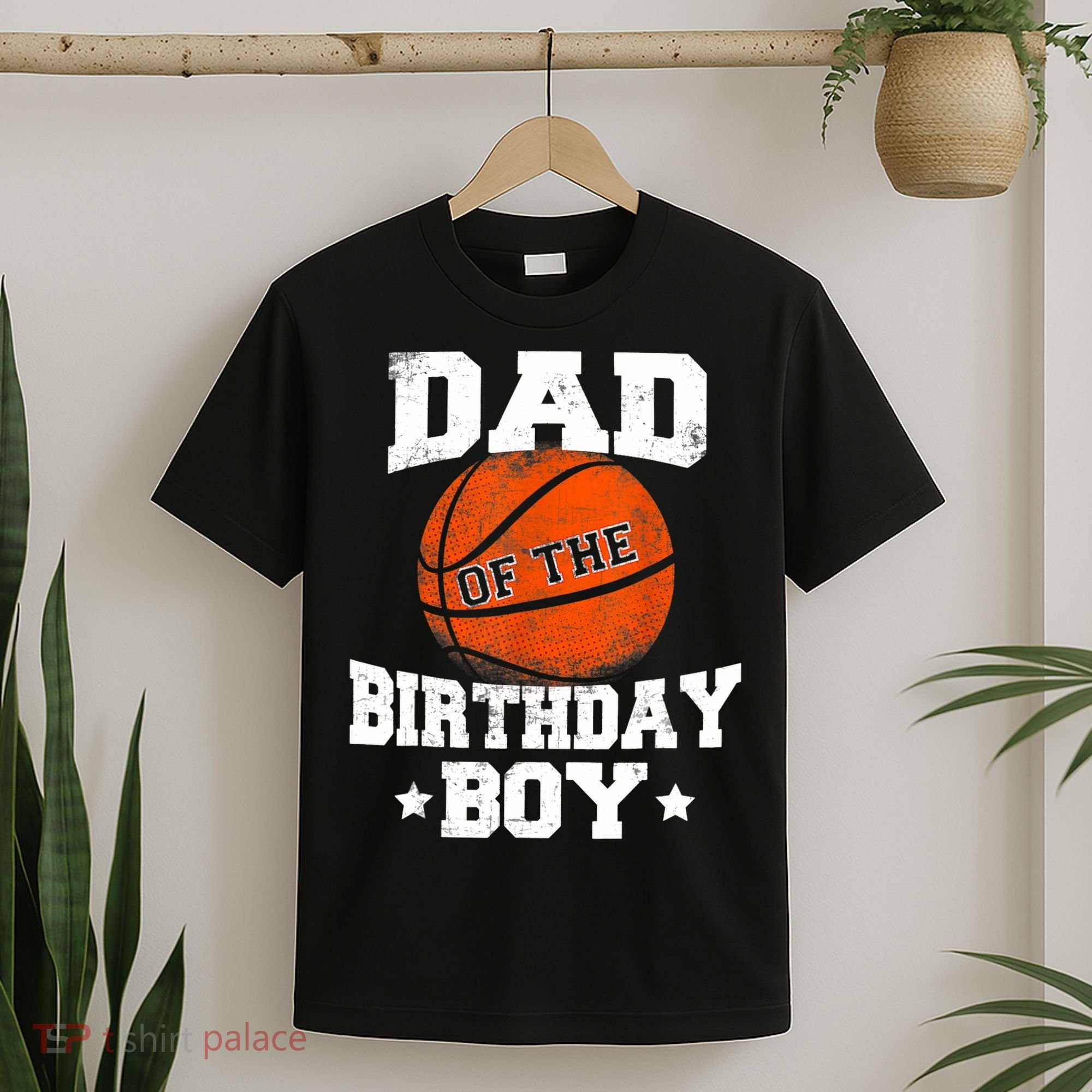 Dad Of The Birthday Boy Basketball Father Daddy Funny T-Shirt