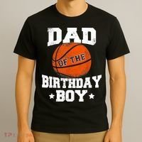 Dad Of The Birthday Boy Basketball Father Daddy Funny T-Shirt thumb 3
