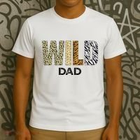 Dad Of The Wild One Zoo Birthday Safari Jungle Animal T-Shirt thumb 3