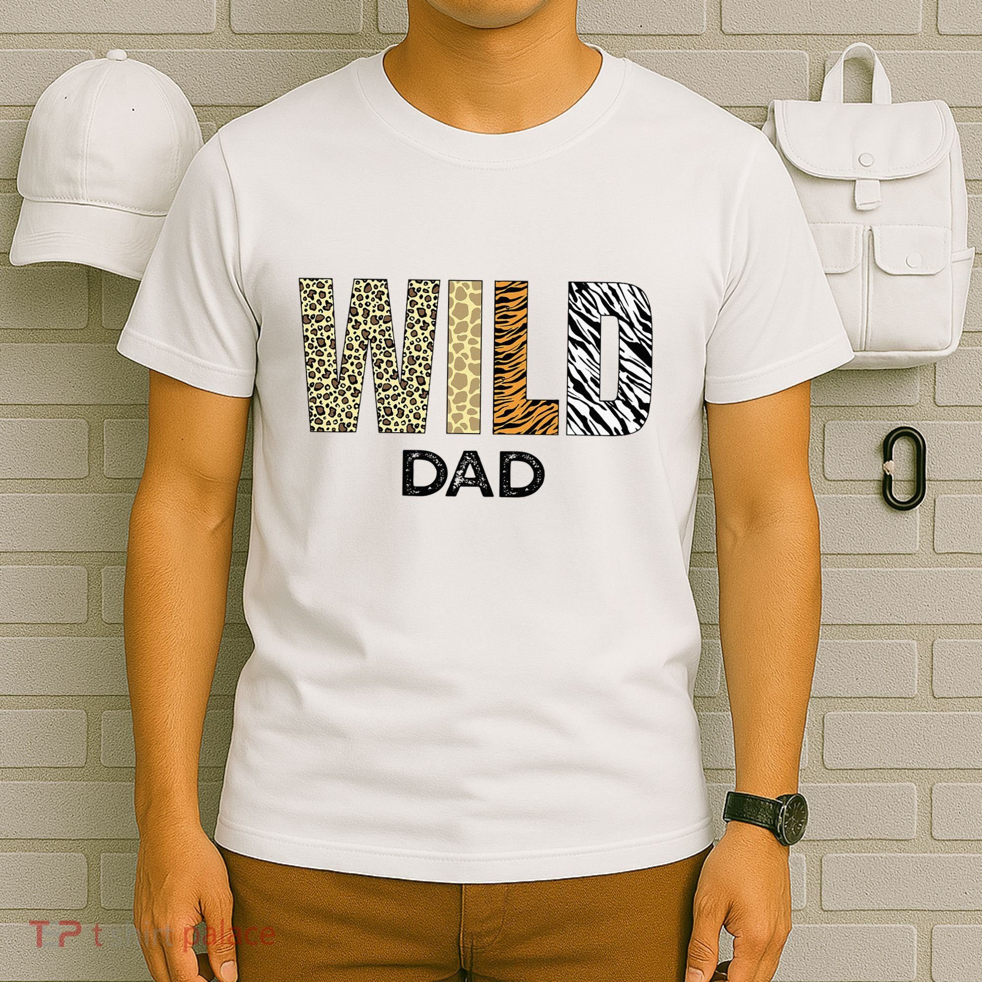 Dad Of The Wild One Zoo Birthday Safari Jungle Animal T-Shirt