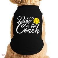 Dibs On The Coach Funny Coach's Wife Softball Gift Doggie Tank thumb 0