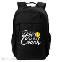 Dibs On The Coach Funny Coach's Wife Softball Gift Backpack thumb 0
