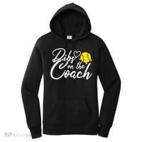 Dibs On The Coach Funny Coach's Wife Softball Gift Women's Hoodie thumb 0