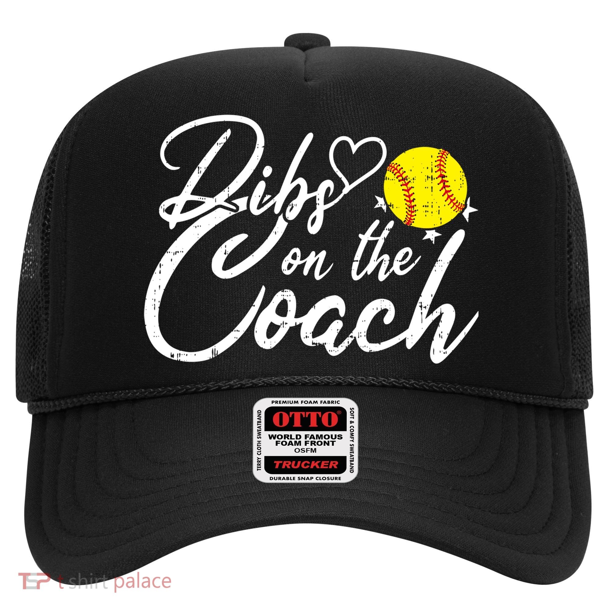Dibs On The Coach Funny Coach's Wife Softball Gift Hat