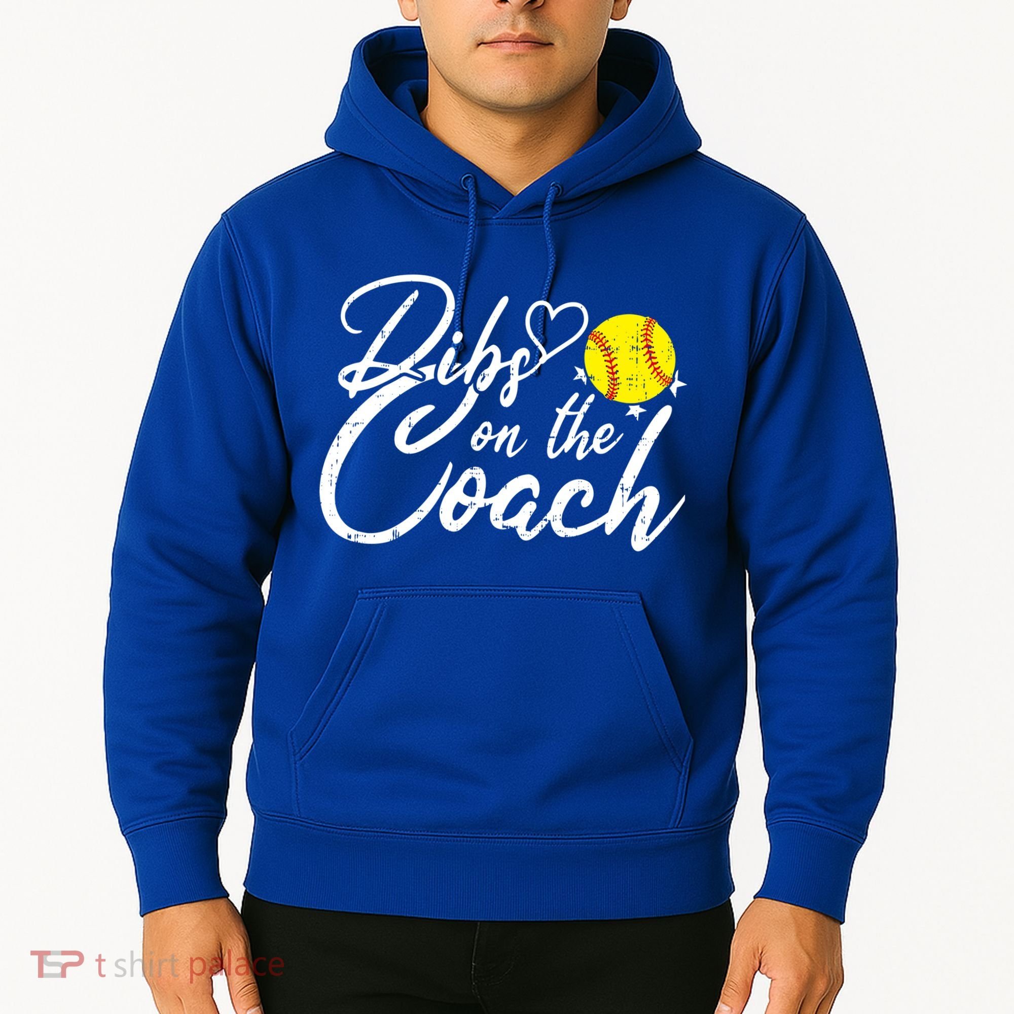 Dibs On The Coach Funny Coach's Wife Softball Gift Hoodie
