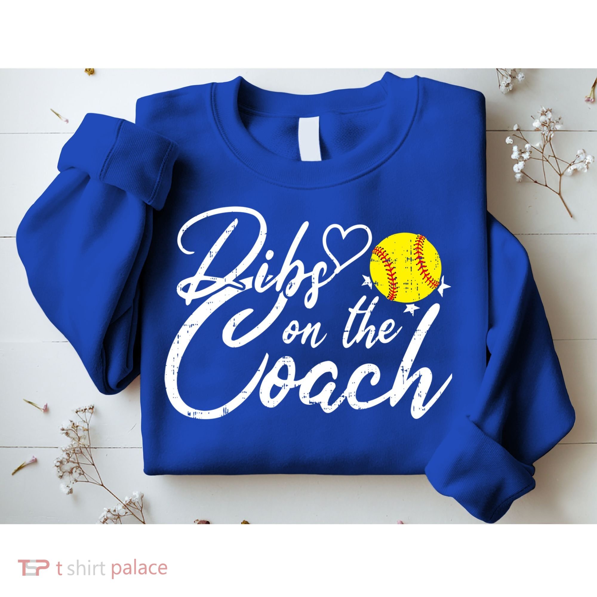 Dibs On The Coach Funny Coach's Wife Softball Gift Sweatshirt