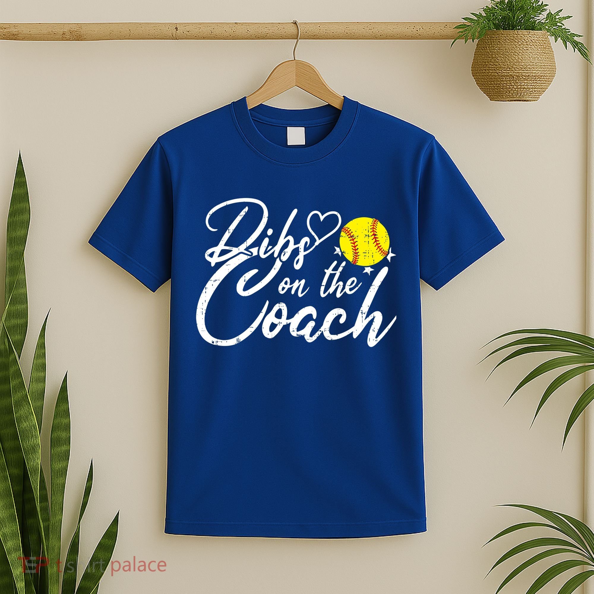 Dibs On The Coach Funny Coach's Wife Softball Gift T-Shirt