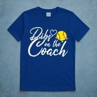 Dibs On The Coach Funny Coach's Wife Softball Gift T-Shirt thumb 5